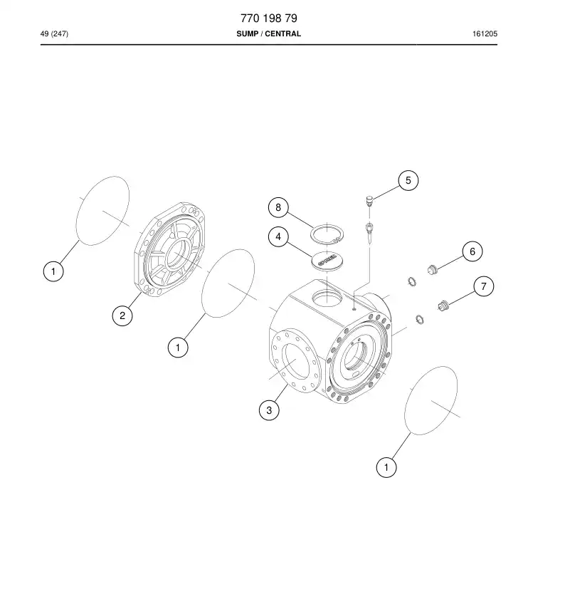 77019877 770 198 77 Plug - Sandvik Technical Drawing