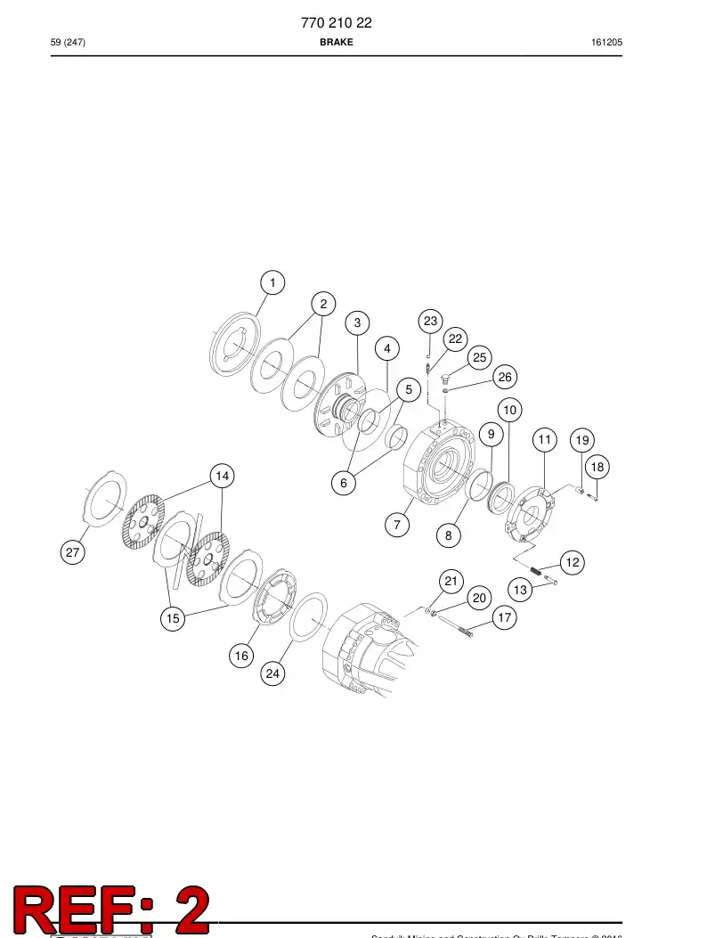 77021024 770 210 24 Spring - Sandvik Technical Drawing
