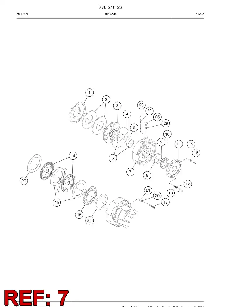 77021029 770 210 29 Cover - Sandvik Technical Drawing