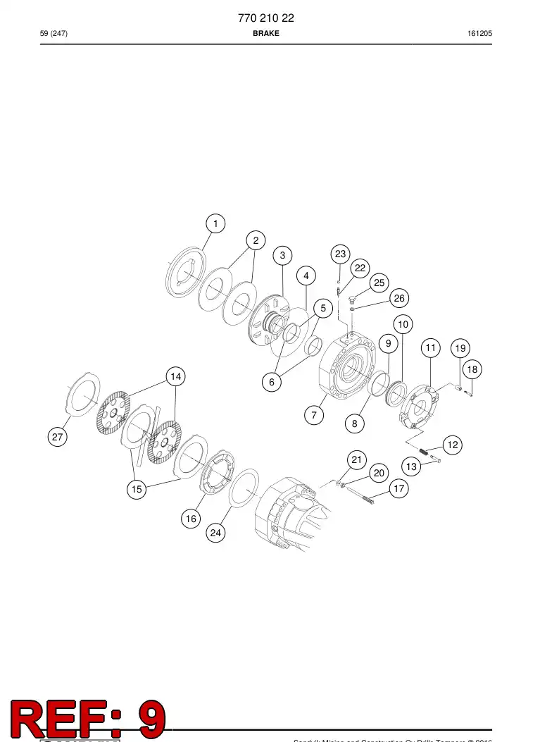 77021031 770 210 31 Bushing - Sandvik Technical Drawing