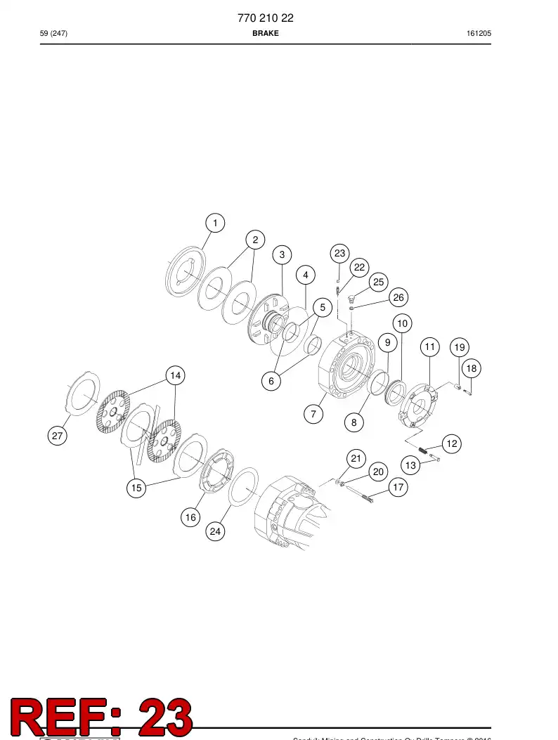 77021045 770 210 45 Plug - Sandvik Technical Drawing