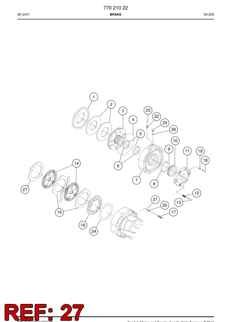77021049 770 210 49 Screw - Sandvik Technical Drawing