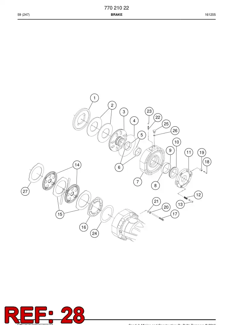 77021050 770 210 50 Bushing - Sandvik Technical Drawing
