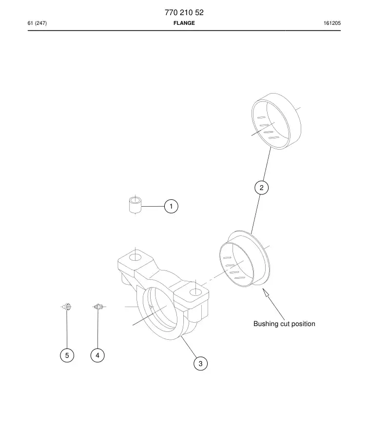 77021054 770 210 54 Adapter, Reducer - Sandvik Technical Drawing