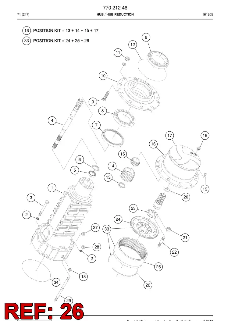 77021331 770 213 31 Circlip - Sandvik Technical Drawing