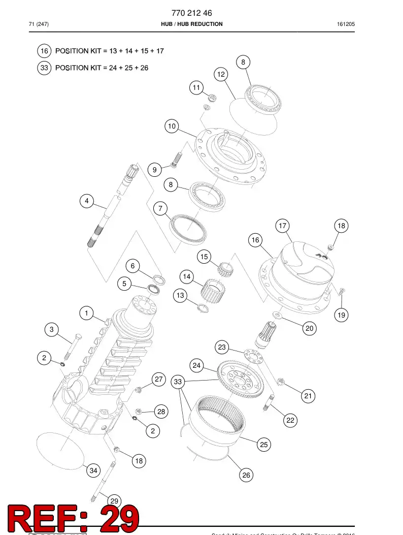 77021332 770 213 32 Stud - Sandvik Technical Drawing