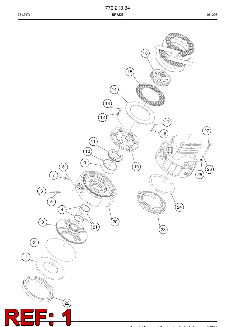 77021335 770 213 35 Spring - Sandvik Technical Drawing