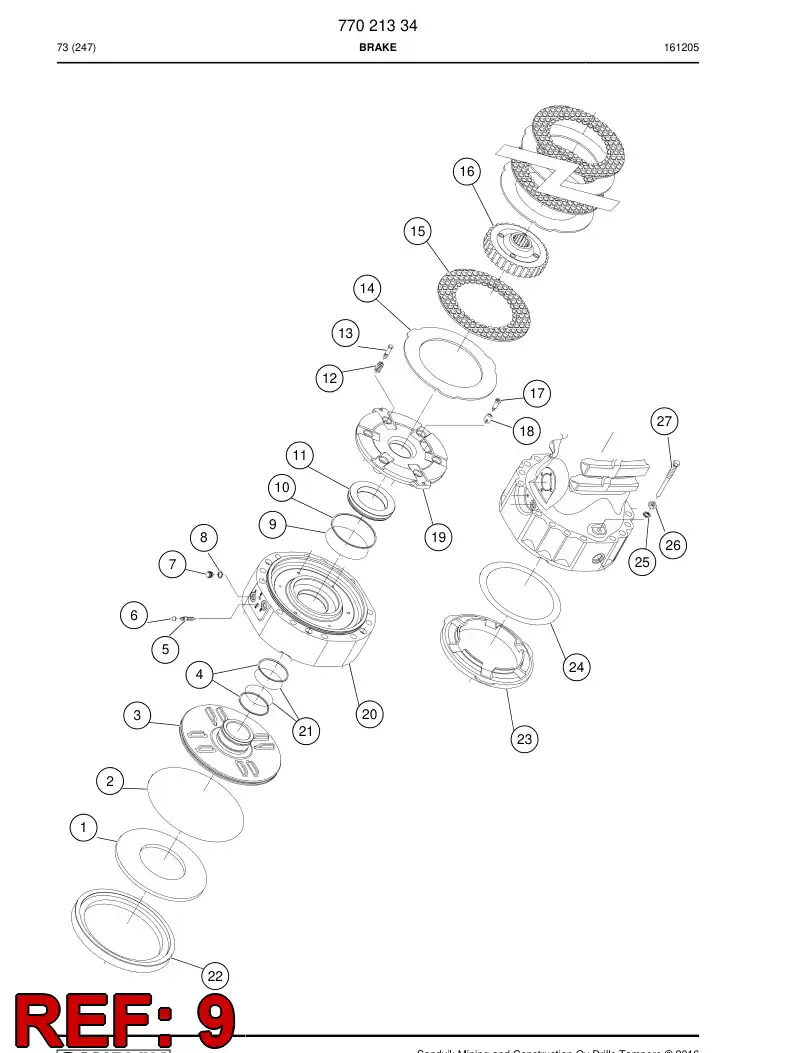 77021337 770 213 37 O-Ring - Sandvik Technical Drawing