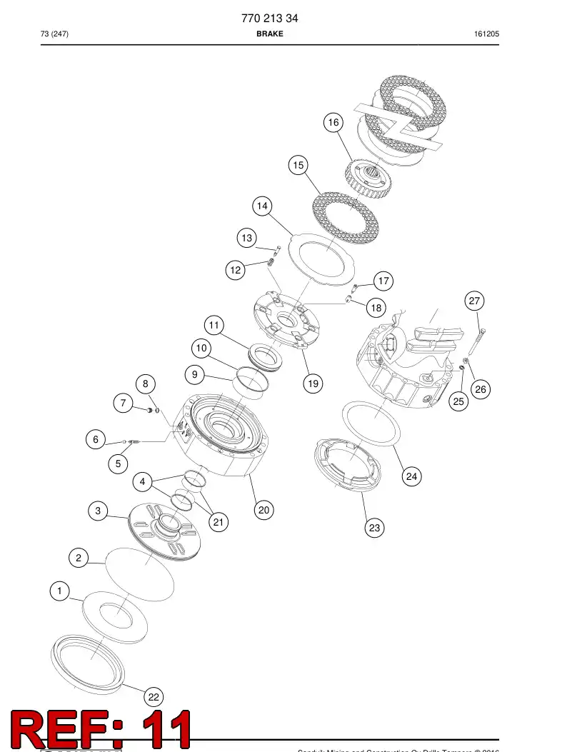 77021339 770 213 39 PISTON - Sandvik Technical Drawing