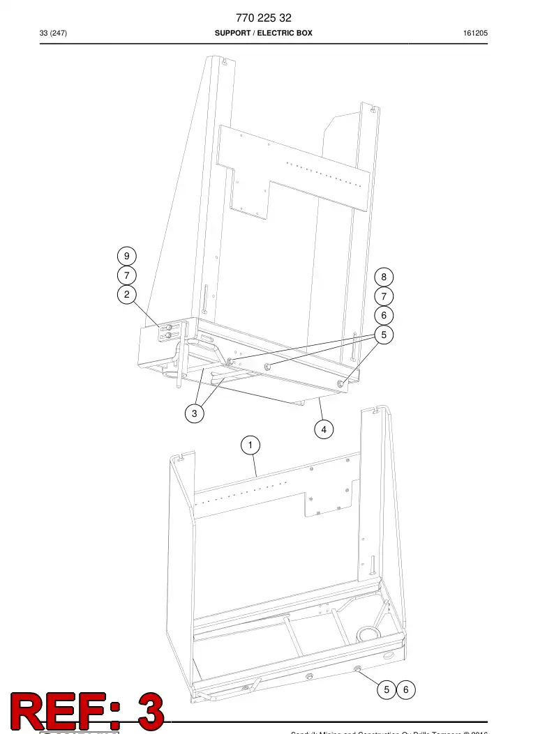 77022528 770 225 28 ROUND - Sandvik Technical Drawing