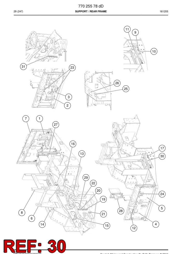 77022617 770 226 17 Stopper - Sandvik Technical Drawing