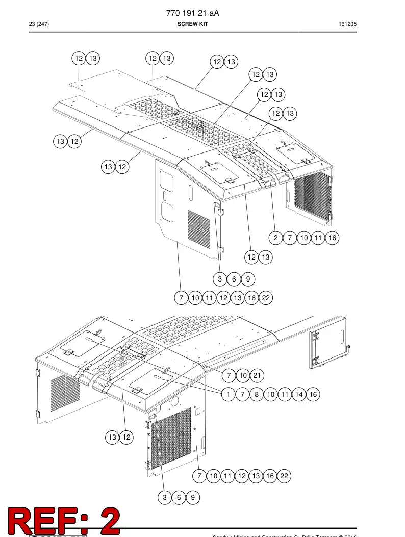 77023379a 770 233 79a Screw - Sandvik Technical Drawing