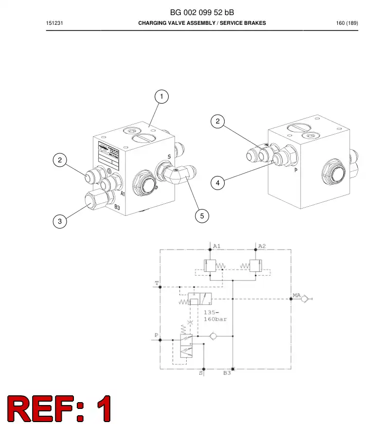 77023927a 770 239 27a Valve, Charging - Sandvik Technical Drawing