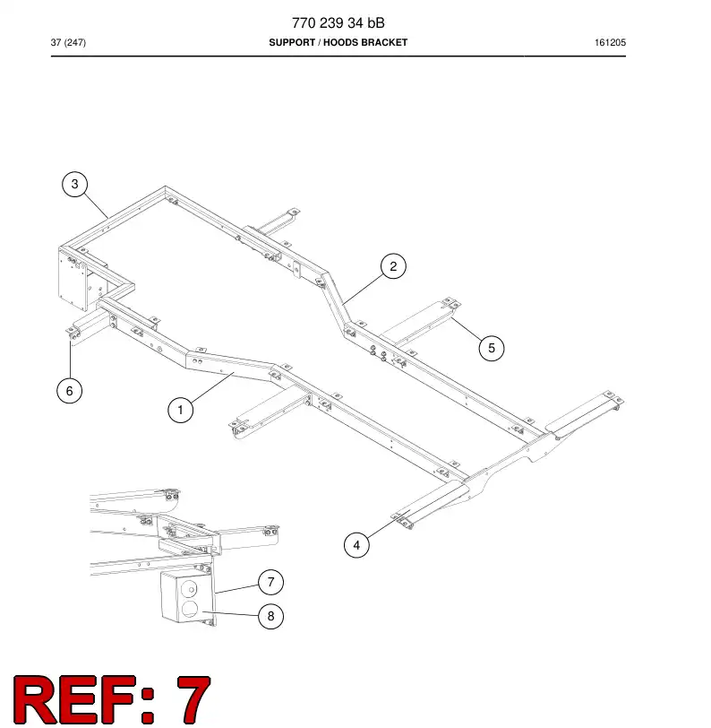 77025716a 770 257 16a PLATE - Sandvik Technical Drawing
