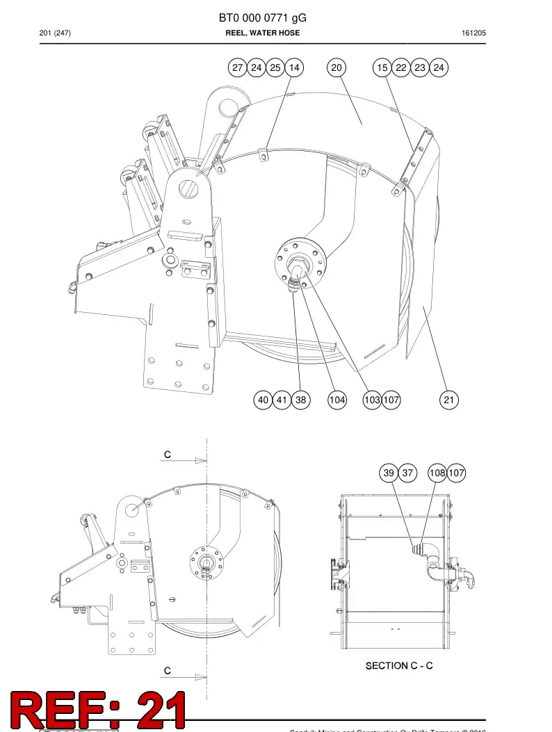 77026602a 770 266 02a PLASTIC PROTECTION - Sandvik Technical Drawing