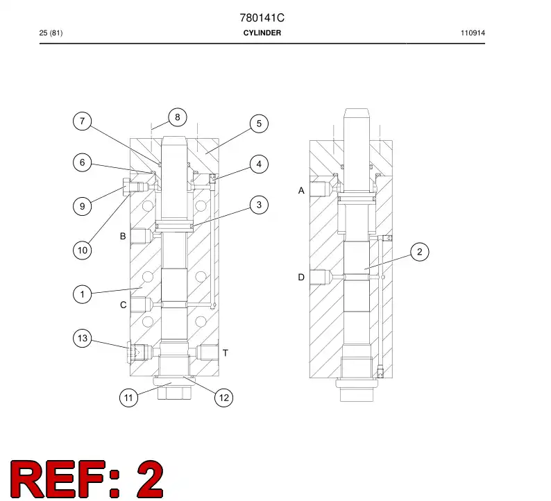 770464 770464 PISTON - Sandvik Technical Drawing