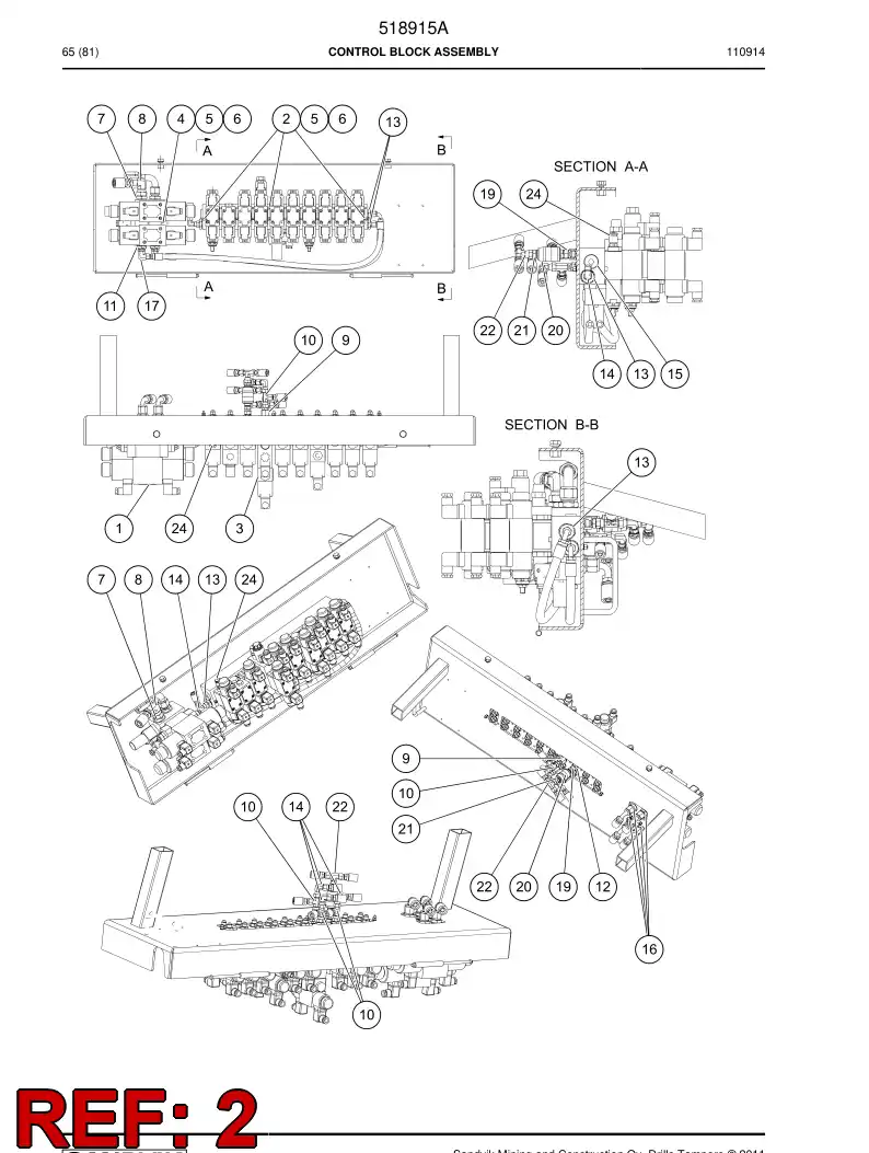 772981 772981 Bolt - Sandvik Technical Drawing