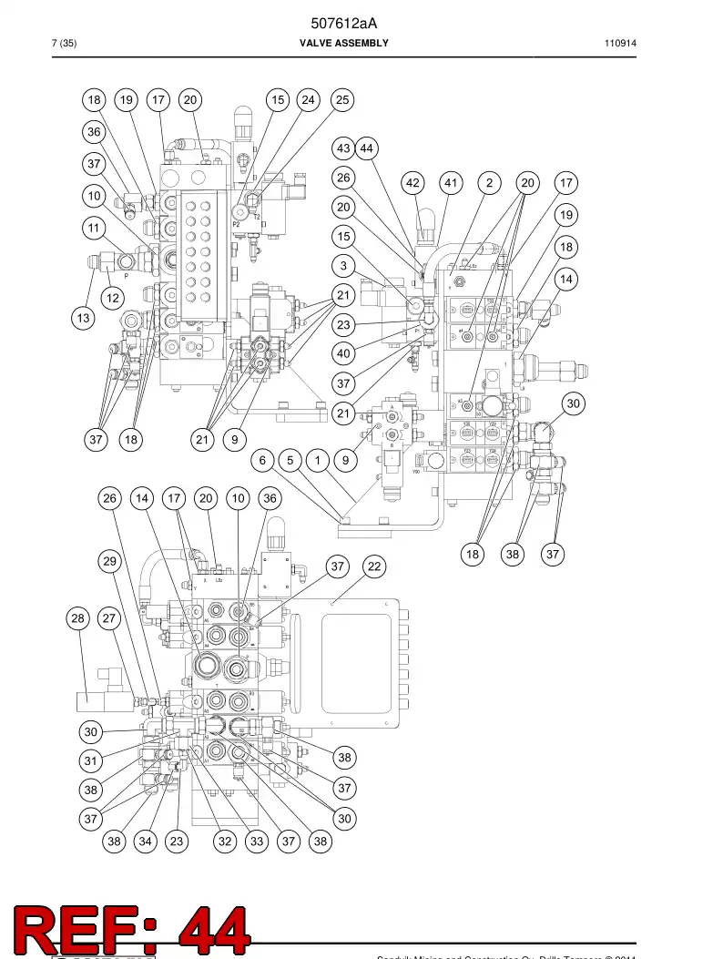772982 772982 Screw - Sandvik Technical Drawing