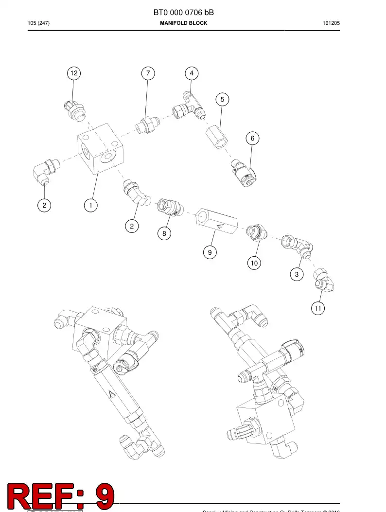 77728871 777 288 71 Valve, Check - Sandvik Technical Drawing