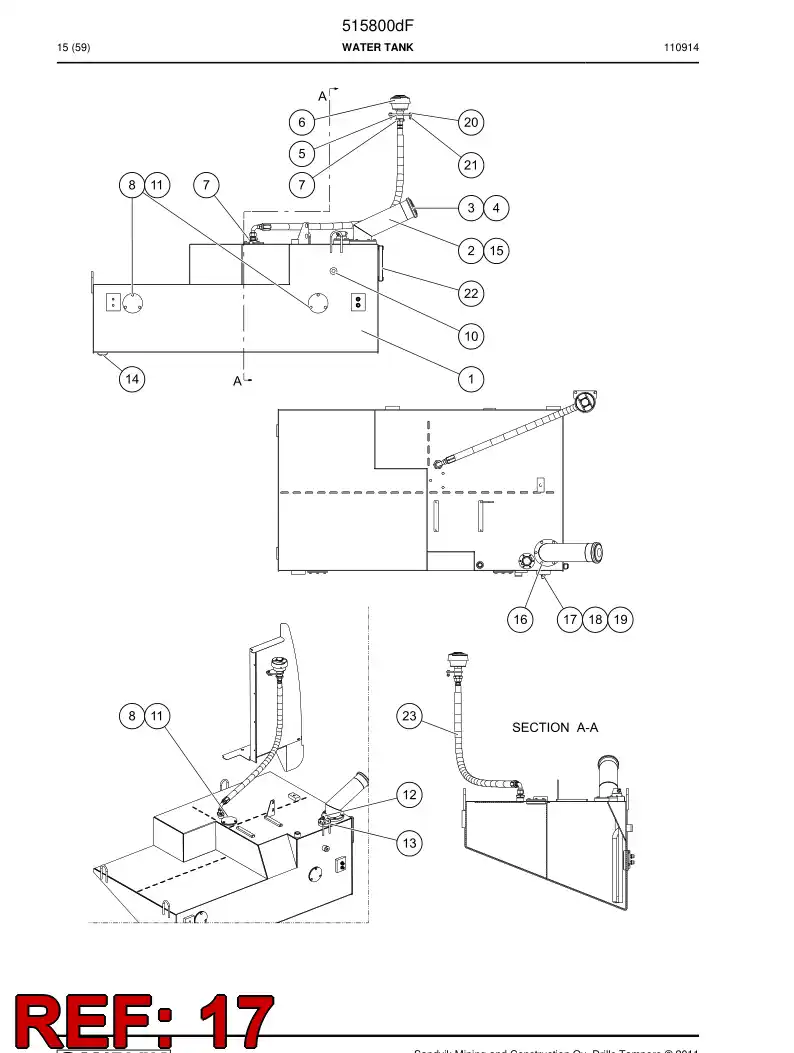 777322 777322 Bolt - Sandvik Technical Drawing