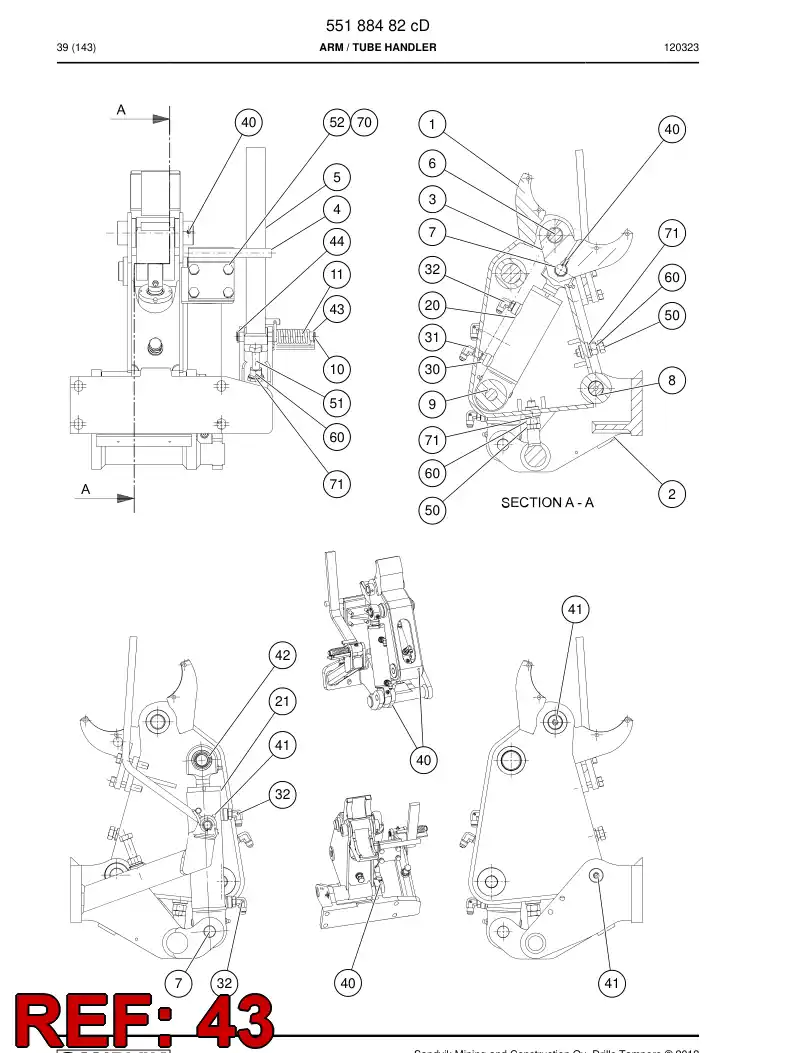 777326 777326 Retaining ring - Sandvik Technical Drawing
