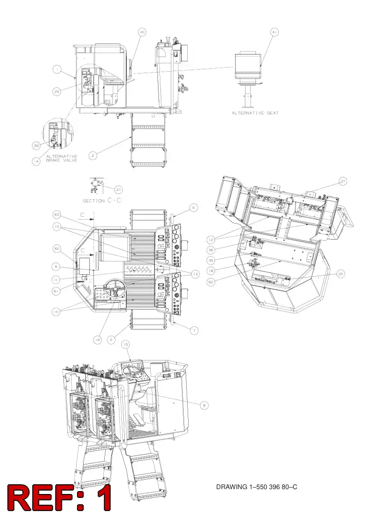 77760710 777 607 10 ACCELERATOR PEDAL - Sandvik Technical Drawing
