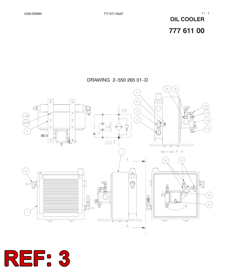 77761152 777 611 52 FAN - Sandvik Technical Drawing
