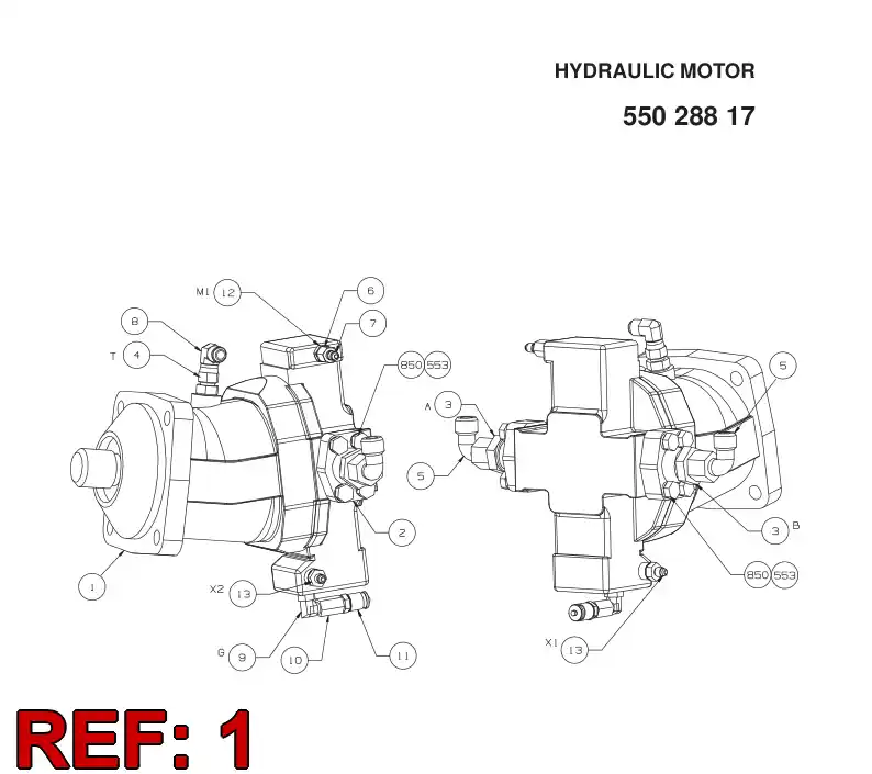 77790050 777 900 50 PISTON MOTOR - Sandvik Technical Drawing