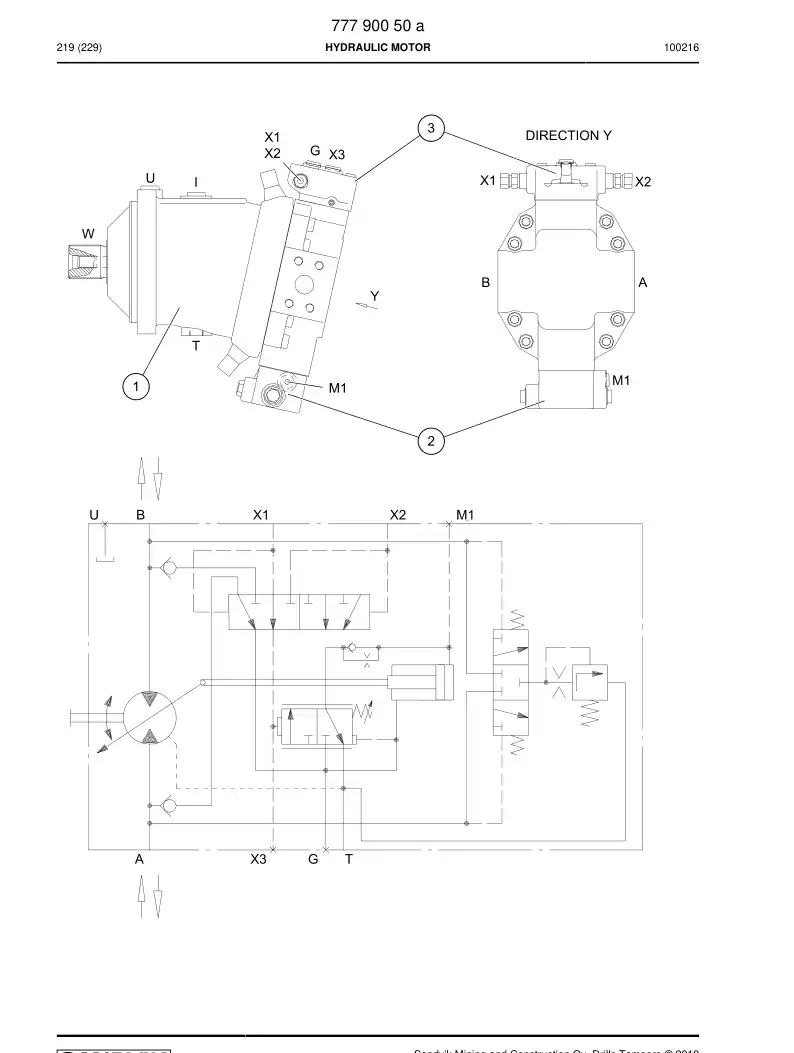 77790081 777 900 81 Valve assembly - Sandvik Technical Drawing