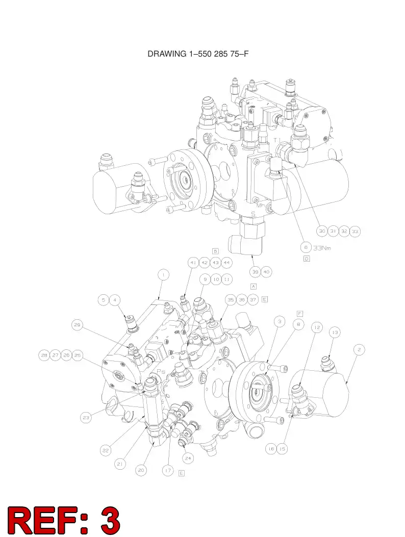 77794240 777 942 40 Power take off - Sandvik Technical Drawing