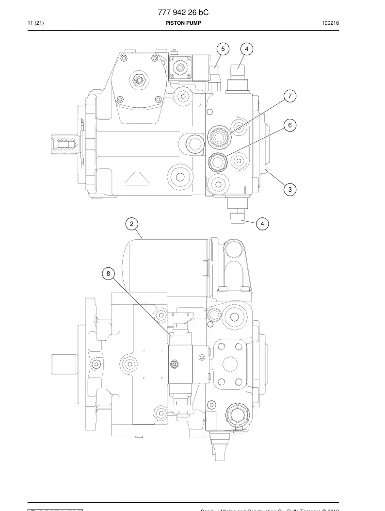77794274 777 942 74 Valve - Sandvik Technical Drawing