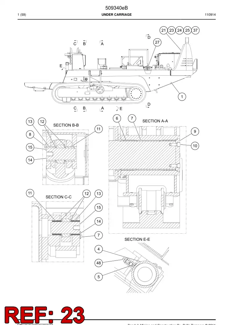 779509 779509 Bolt - Sandvik Technical Drawing