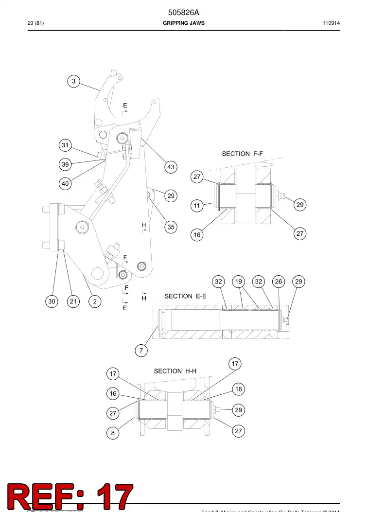 780563 780563 Bushing - Sandvik Technical Drawing