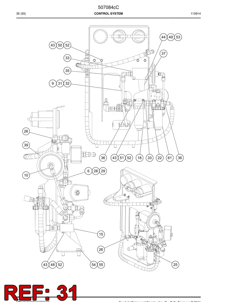 780889 780889 Coupling ring - Sandvik Technical Drawing