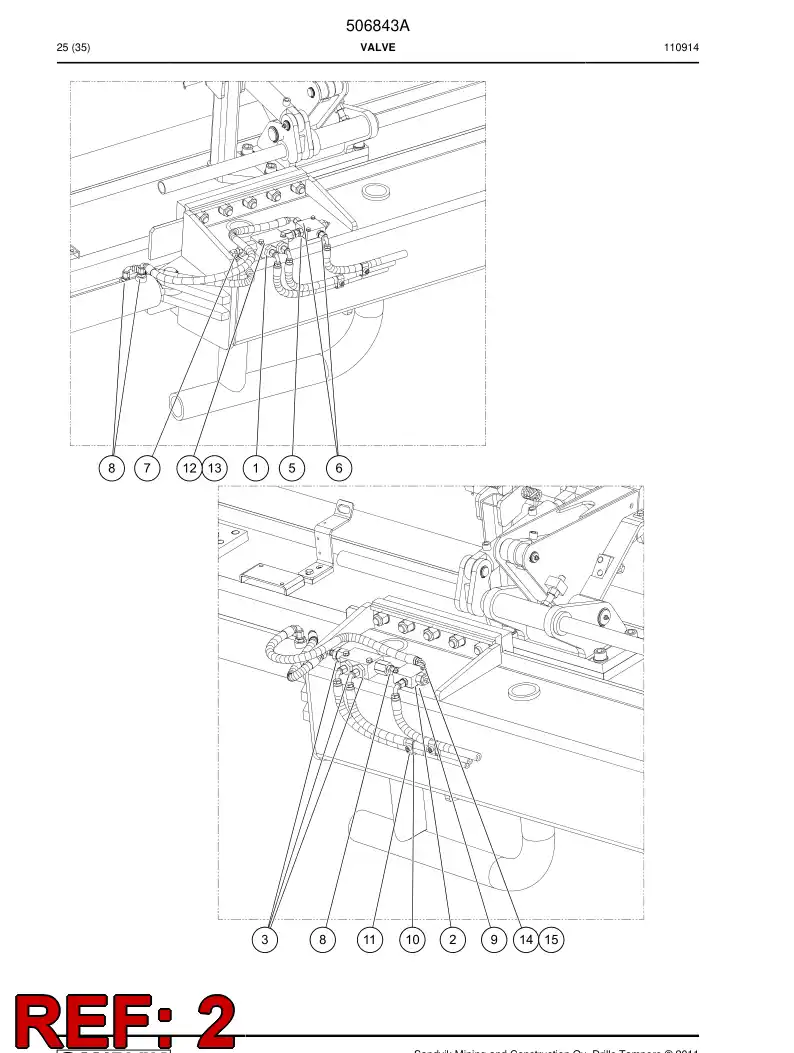 782681 782681 Valve - Sandvik Technical Drawing