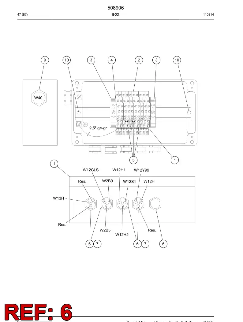 783455 783455 Gland - Sandvik Technical Drawing