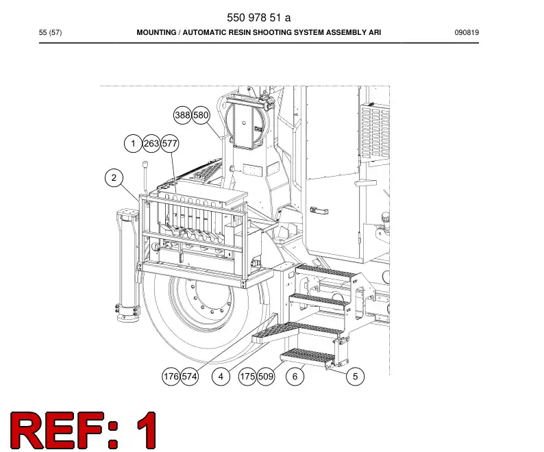 78499007 784 990 07 Parts kit - Sandvik Technical Drawing