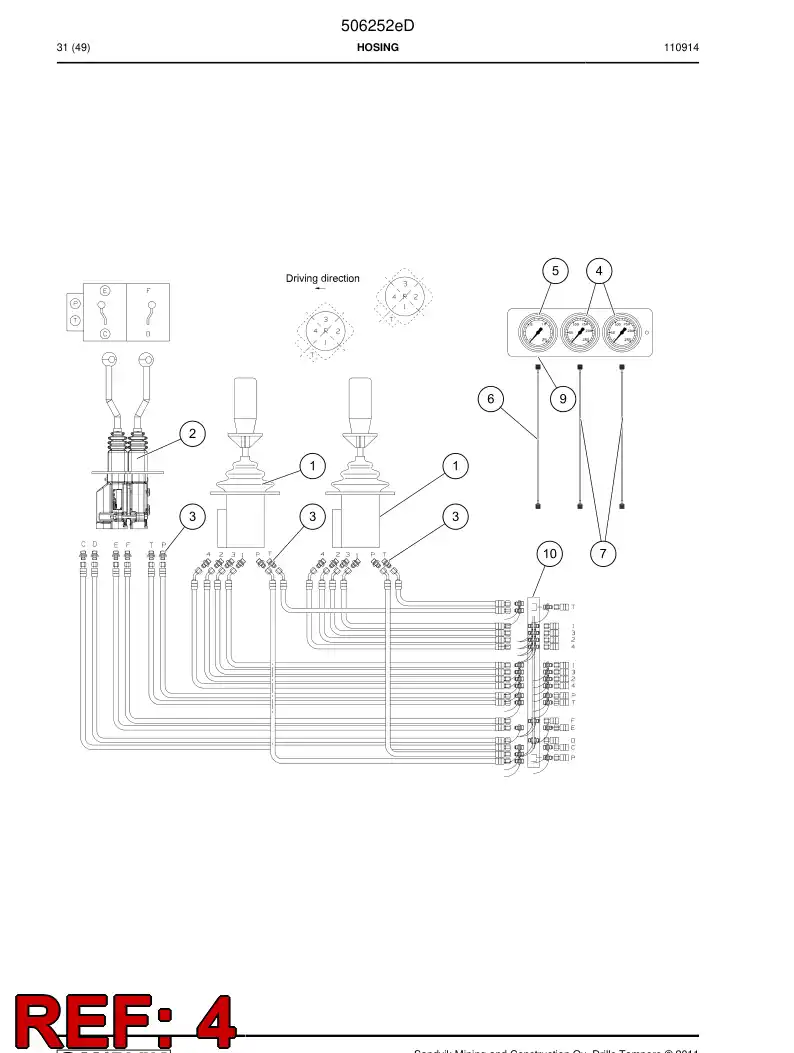 788317 788317 Pressure gauge - Sandvik Technical Drawing