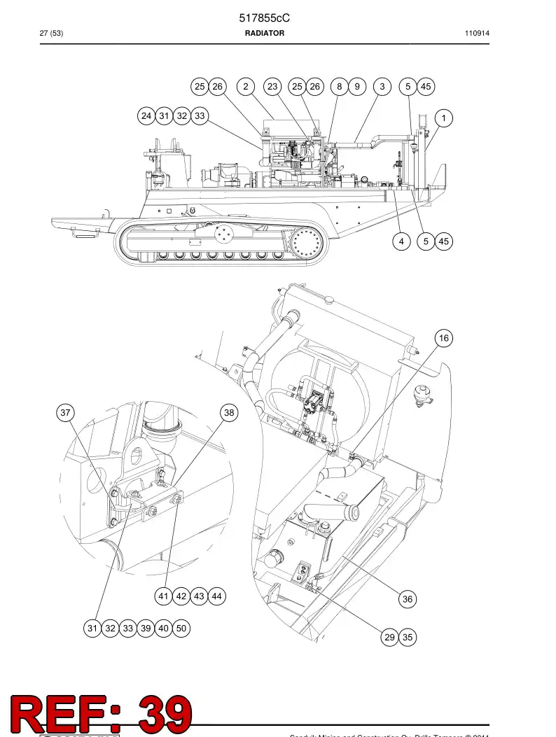 790232 790232 Rubber buffer - Sandvik Technical Drawing
