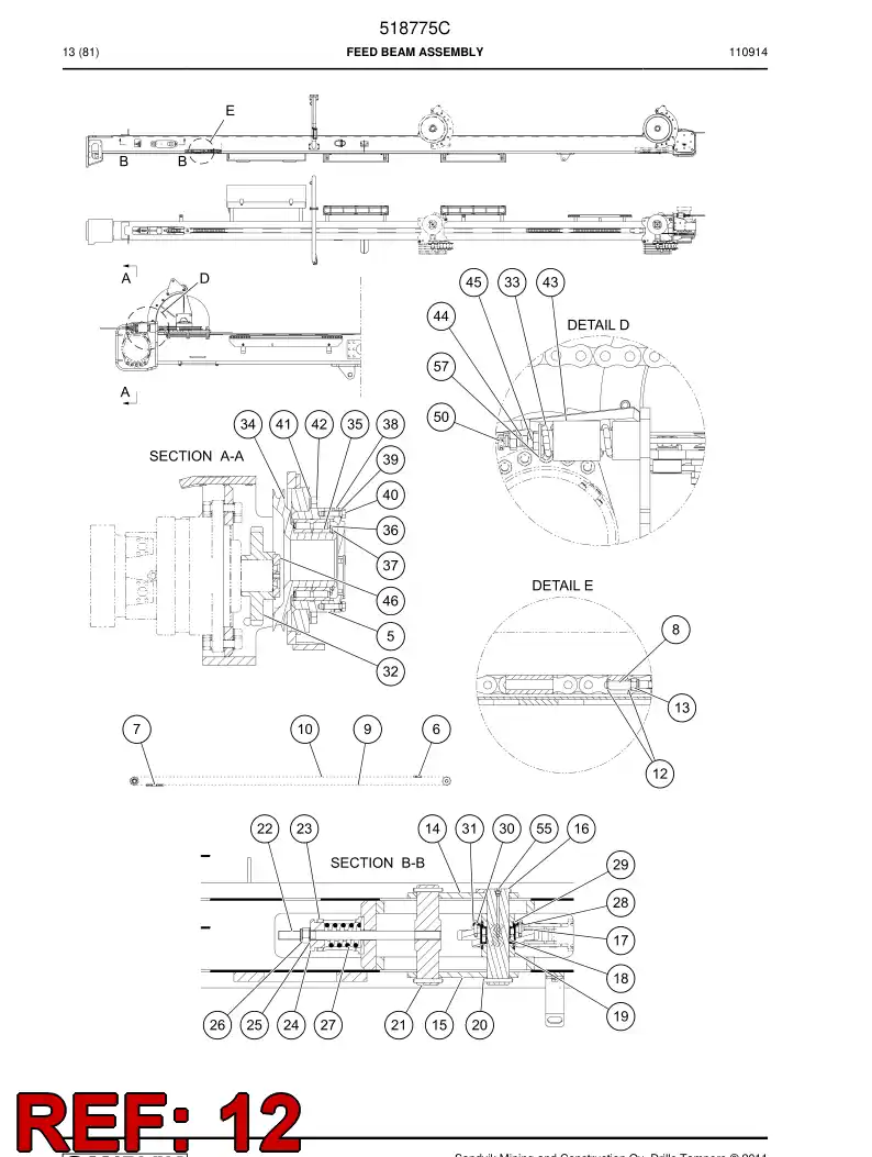 791673 791673 Nut - Sandvik Technical Drawing