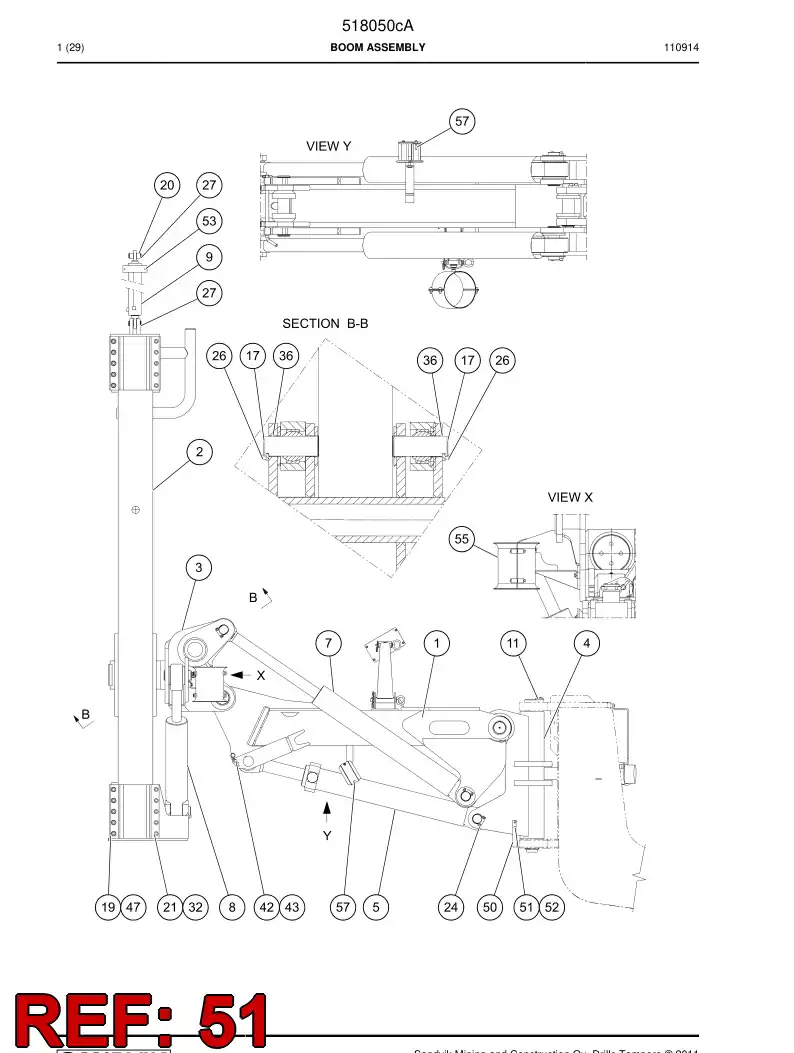 791815 791815 Bolt - Sandvik Technical Drawing