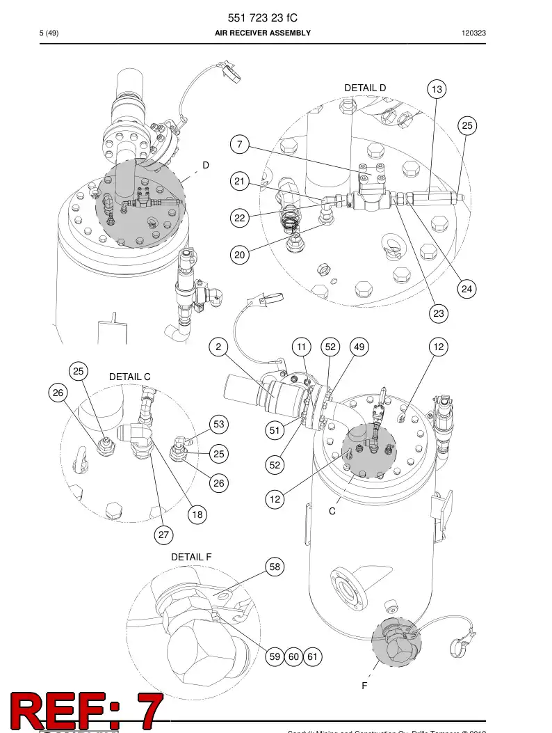 795056 795056 Strainer - Sandvik Technical Drawing