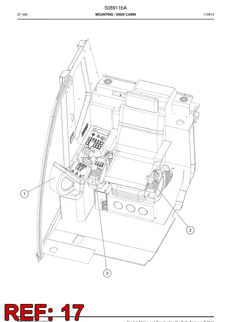 795872 795872 Clip - Sandvik Technical Drawing