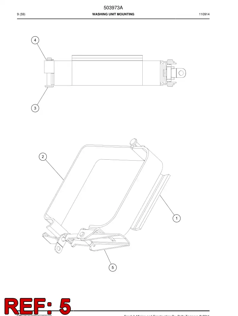 796893 796893 Latch - Sandvik Technical Drawing