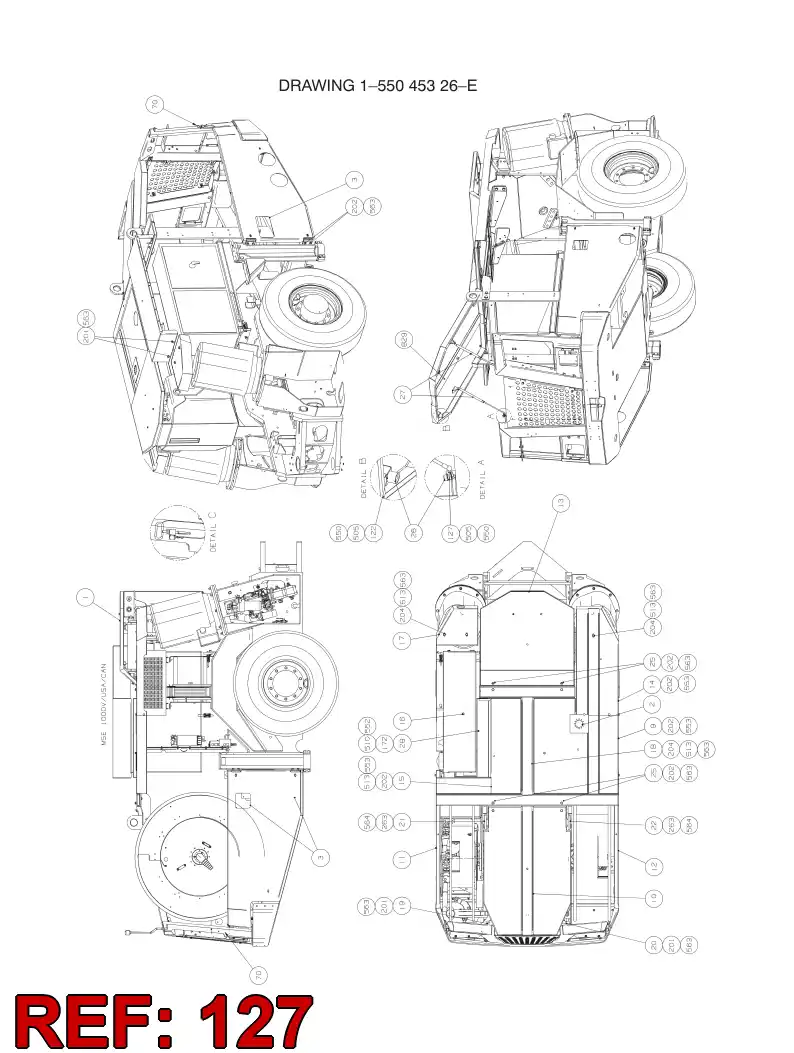 80002669 800 026 69 HEXAGON HEAD BOLT (HALF THREAD) - Sandvik Technical Drawing
