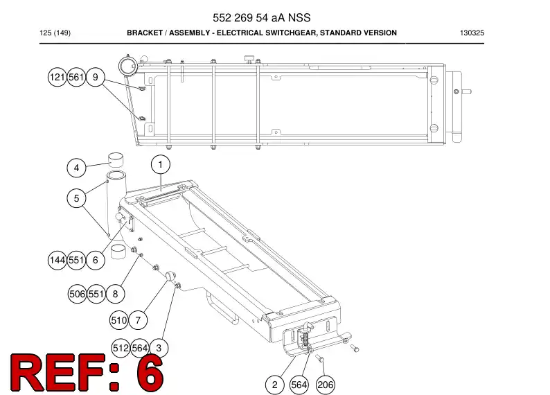 80006609 800 066 09 MACHO RECTO DE TIPO ESPIRAL - Sandvik Technical Drawing