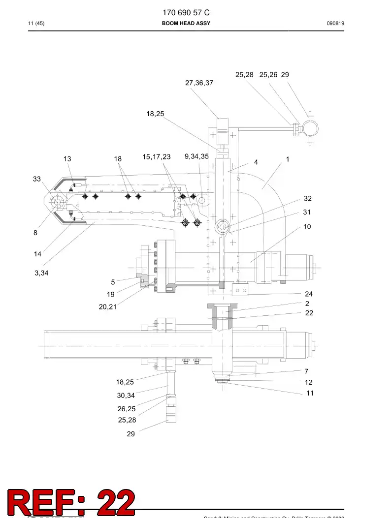 80014329 800 143 29 Spring-type straight pin - Sandvik Technical Drawing
