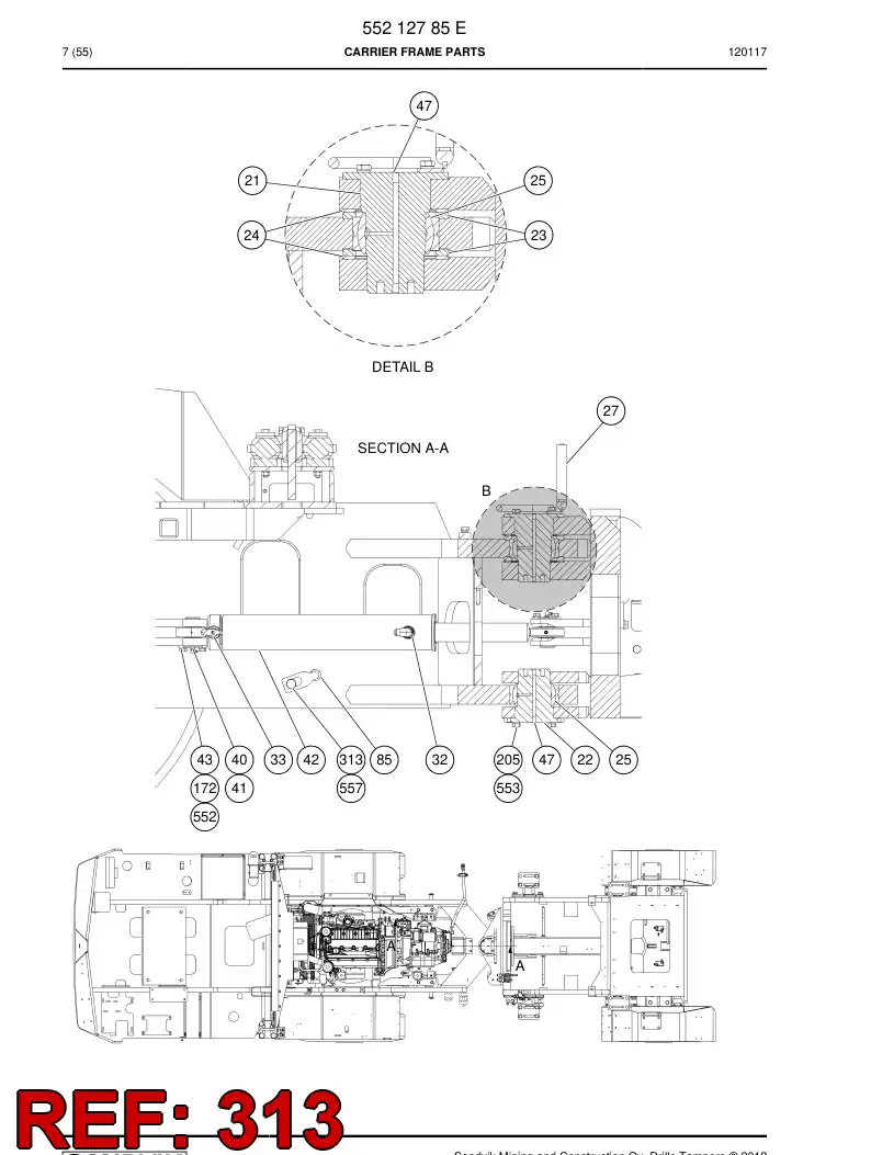 80016759a 800 167 59a Hexagon head screw - Sandvik Technical Drawing