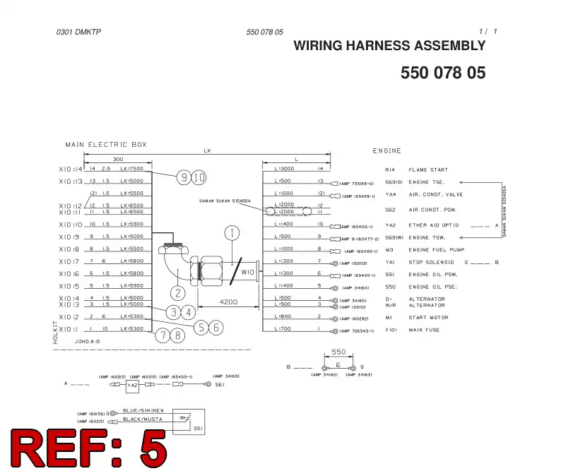 80018649 800 186 49 CONDUCTOR, BLACK - Sandvik Technical Drawing