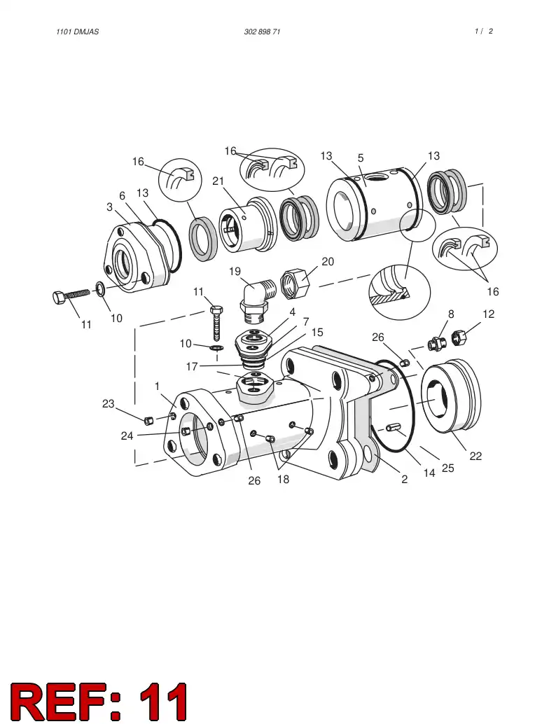 80019659 800 196 59 HEXAGON HEAD SCREW (FULL THREAD) - Sandvik Technical Drawing